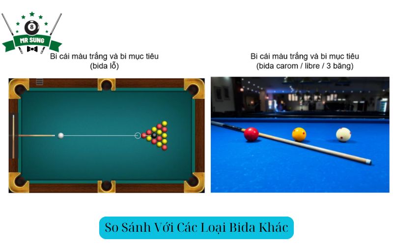 So Sánh Với Các Loại Bida Khác