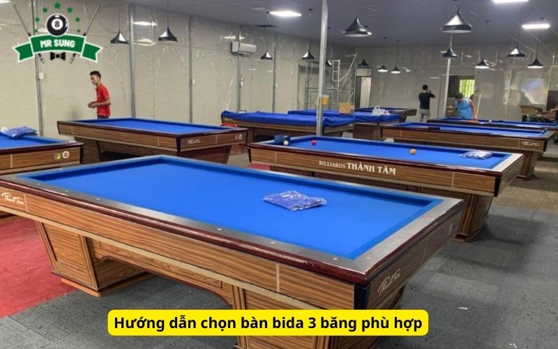Hướng dẫn chọn bàn bida 3 băng phù hợp