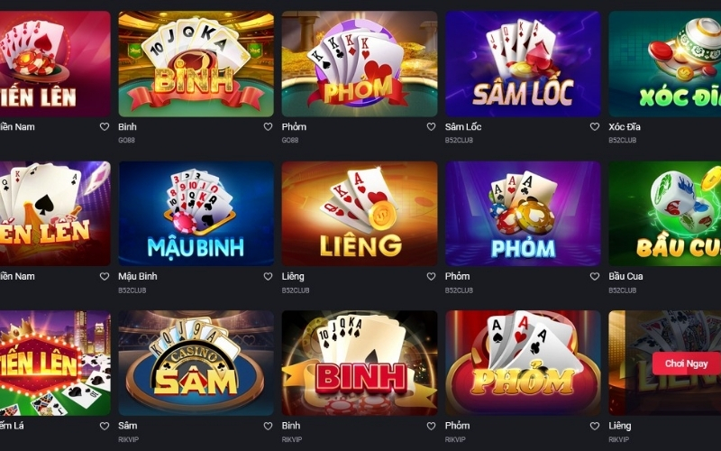 Tổng hợp các loại hình game bài dân gian từ Bắc vào Nam